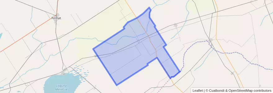 Mapa de ubicacion de Municipio de Alcorta.