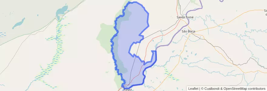 Mapa de ubicacion de Municipio de Alvear.