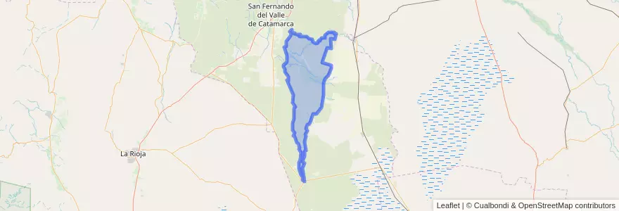 Mapa de ubicacion de Municipio de Ancasti.
