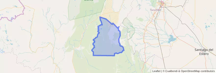 Mapa de ubicacion de Municipio de Andalgalá.