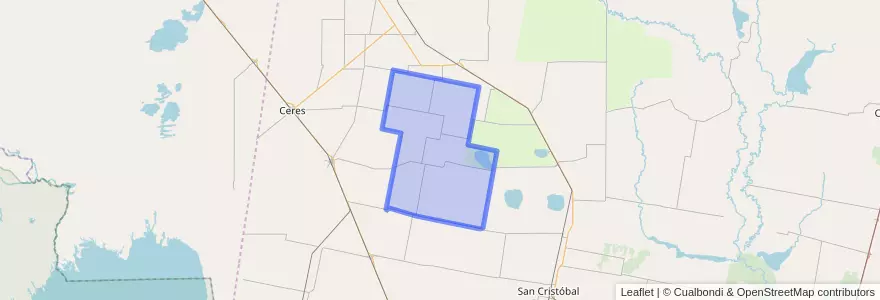 Mapa de ubicacion de Municipio de Ambrosetti.