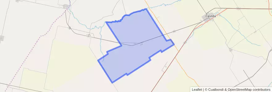 Mapa de ubicacion de Municipio de Arequito.