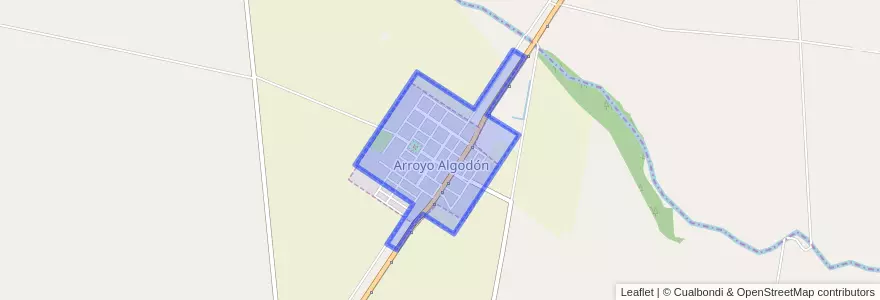 Mapa de ubicacion de Municipio de Arroyo Algodón.