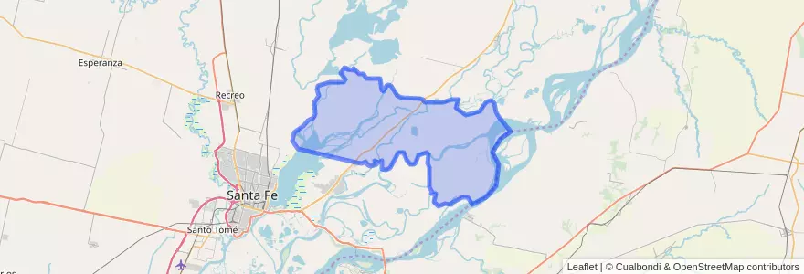 Mapa de ubicacion de Municipio de Arroyo Leyes.