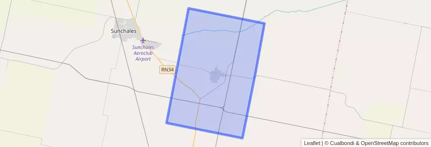 Mapa de ubicacion de Municipio de Ataliva.
