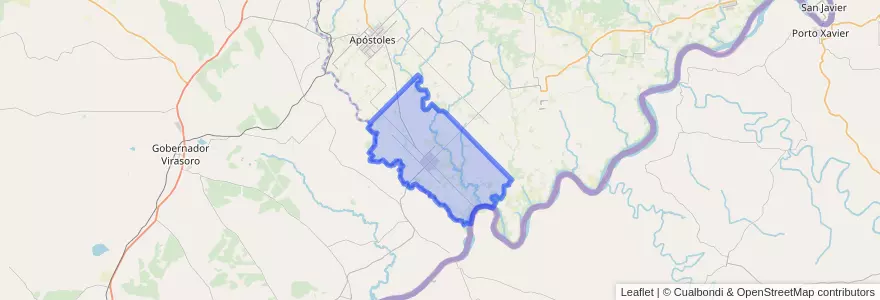 Mapa de ubicacion de Municipio de Azara.