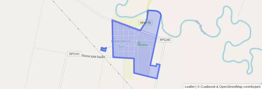 Mapa de ubicacion de Municipio de Ballesteros Sud.