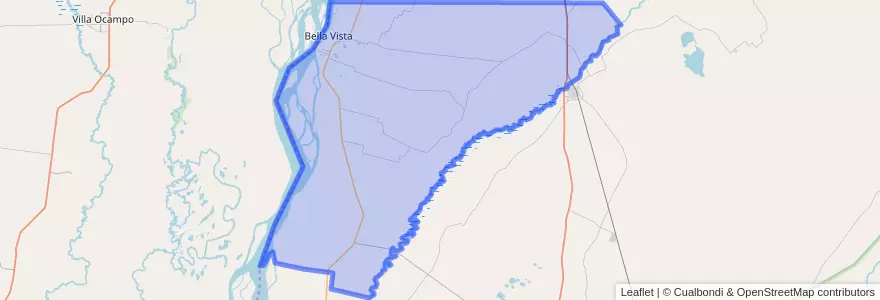 Mapa de ubicacion de Municipio de Bella Vista.