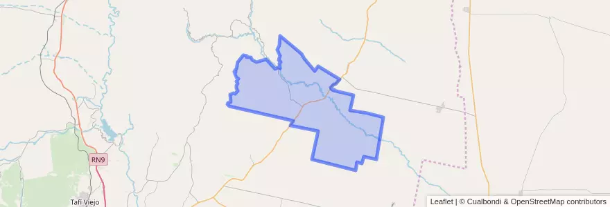 Mapa de ubicacion de Municipio de Benjamín Aráoz y El Tajamar.