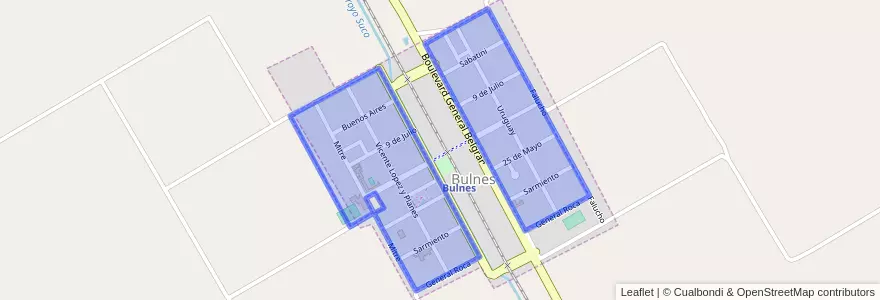 Mapa de ubicacion de Municipio de Bulnes.