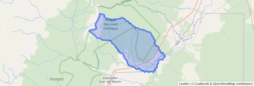 Mapa de ubicacion de Municipio de Caimancito.