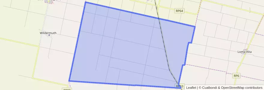 Mapa de ubicacion de Municipio de Campo Piaggio.