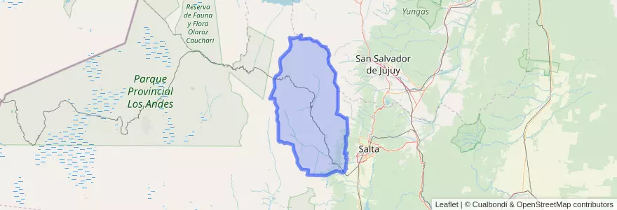 Mapa de ubicacion de Municipio de Campo Quijano.