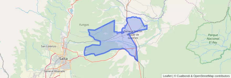 Mapa de ubicacion de Municipio de Campo Santo.