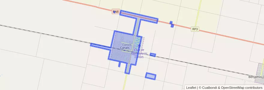 Mapa de ubicacion de Municipio de Canals.