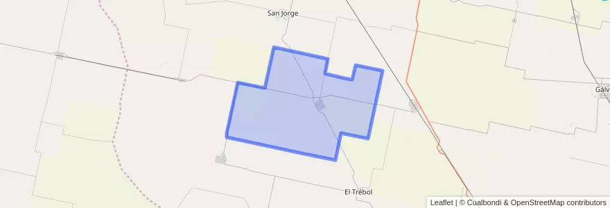 Mapa de ubicacion de Municipio de Carlos Pellegrini.