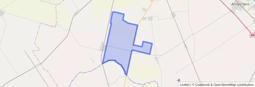 Mapa de ubicacion de Municipio de Carmen del Sauce.