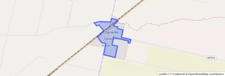Mapa de ubicacion de Municipio de Carnerillo.