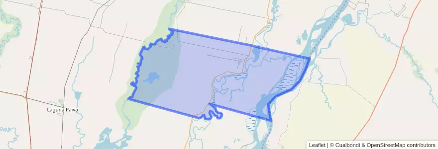 Mapa de ubicacion de Municipio de Cayastá.