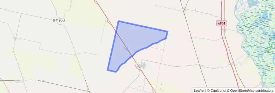 Mapa de ubicacion de Municipio de Centeno.