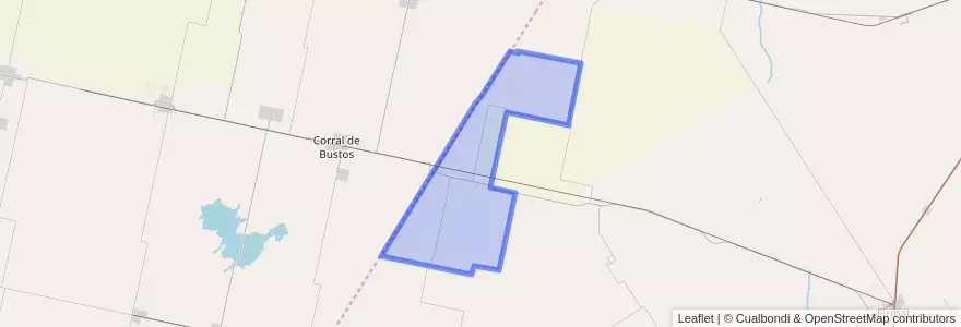 Mapa de ubicacion de Municipio de Chañar Ladeado.