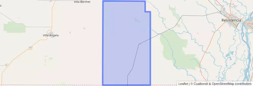 Mapa de ubicacion de Municipio de Charadai.