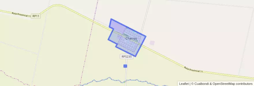 Mapa de ubicacion de Municipio de Charras.