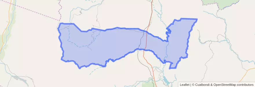 Mapa de ubicacion de Municipio de Choromoro.