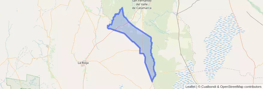 Mapa de ubicacion de Municipio de Chumbicha.