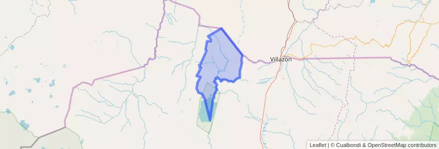 Mapa de ubicacion de Municipio de Cieneguillas.