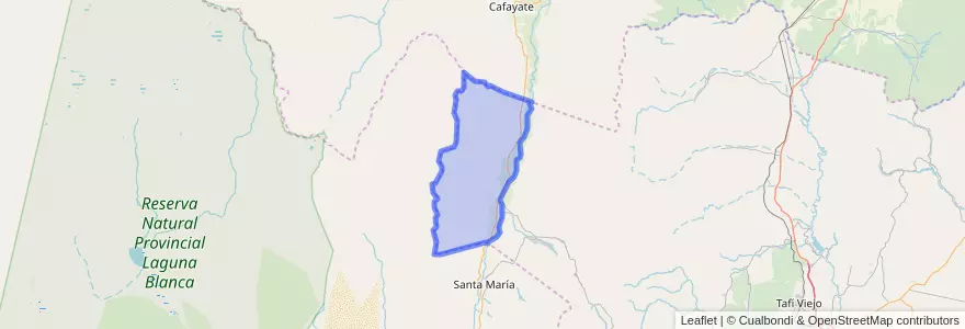 Mapa de ubicacion de Municipio de Colalao del Valle.