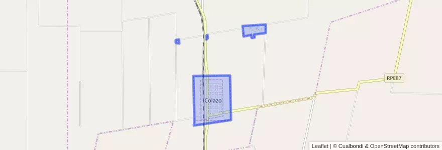 Mapa de ubicacion de Municipio de Colazo.
