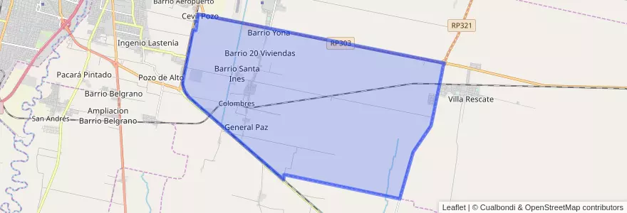 Mapa de ubicacion de Municipio de Colombres.
