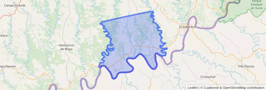 Mapa de ubicacion de Municipio de Colonia Aurora.