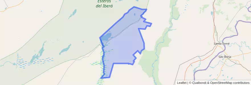Mapa de ubicacion de Municipio de Colonia Carlos Pellegrini.