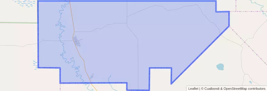 Mapa de ubicacion de Municipio de Colonia Elisa.