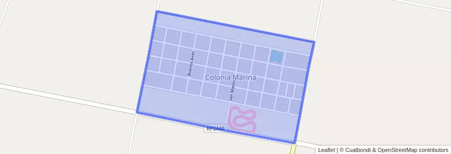 Mapa de ubicacion de Municipio de Colonia Marina.