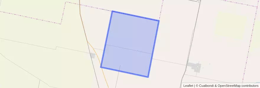 Mapa de ubicacion de Municipio de Colonia Raquel.