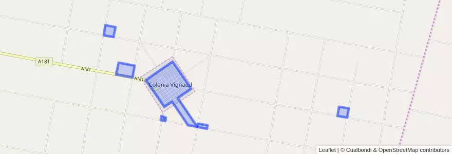Mapa de ubicacion de Municipio de Colonia Vignaud.