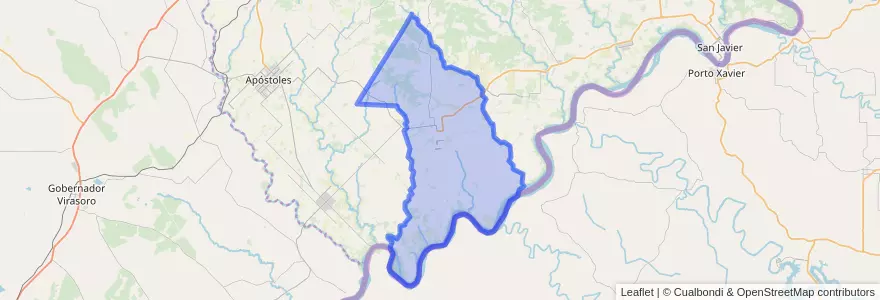 Mapa de ubicacion de Municipio de Concepción de la Sierra.