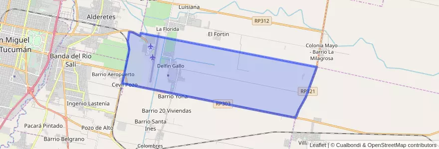 Mapa de ubicacion de Municipio de Delfín Gallo.