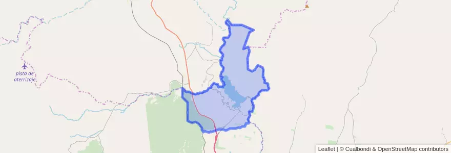 Mapa de ubicacion de Municipio de El Cadillal.