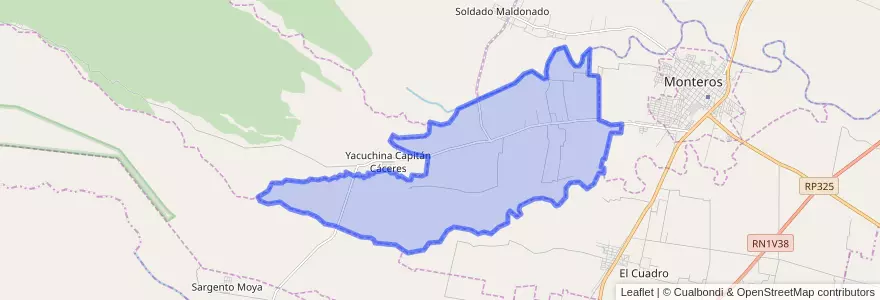 Mapa de ubicacion de Municipio de El Cercado.