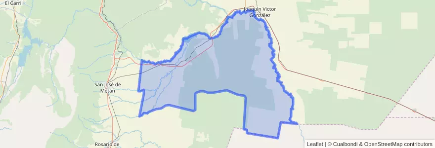 Mapa de ubicacion de Municipio de El Galpón.