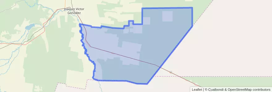 Mapa de ubicacion de Municipio de El Quebrachal.