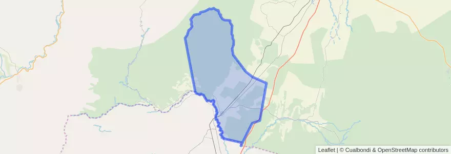 Mapa de ubicacion de Municipio de El Tala.