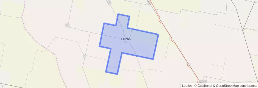 Mapa de ubicacion de Municipio de El Trébol.