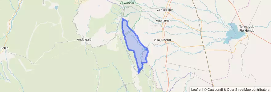 Mapa de ubicacion de Municipio de Escaba.