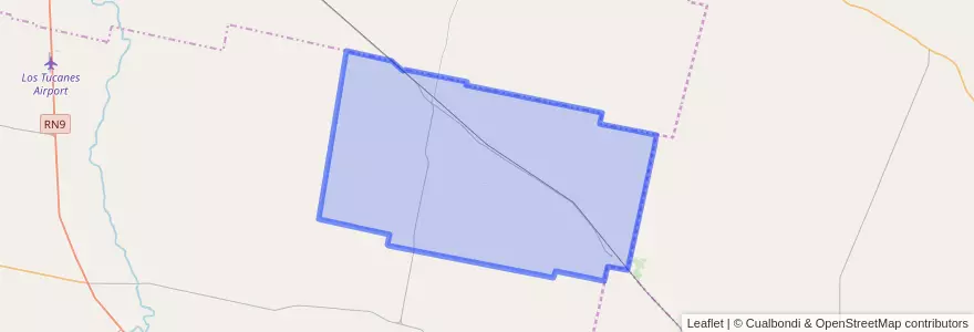 Mapa de ubicacion de Municipio de Estación Aráoz y Tacanas.
