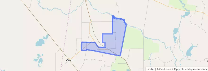 Mapa de ubicacion de Municipio de Esteban Rams.